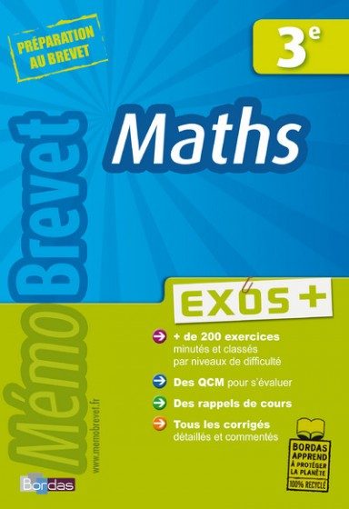 MEMOBREVET EXOS + MATHS 3E