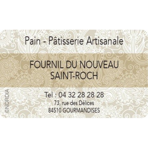 ETIQUETTE ADHESIVE ORNEMENT BEIGE PERSONNALISABLE/1000