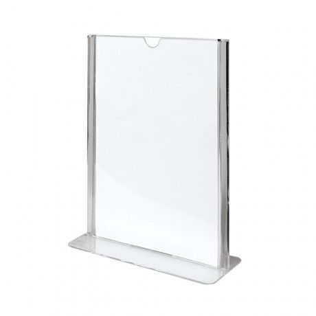 Porte menu transparent 14,8 x 21 cm