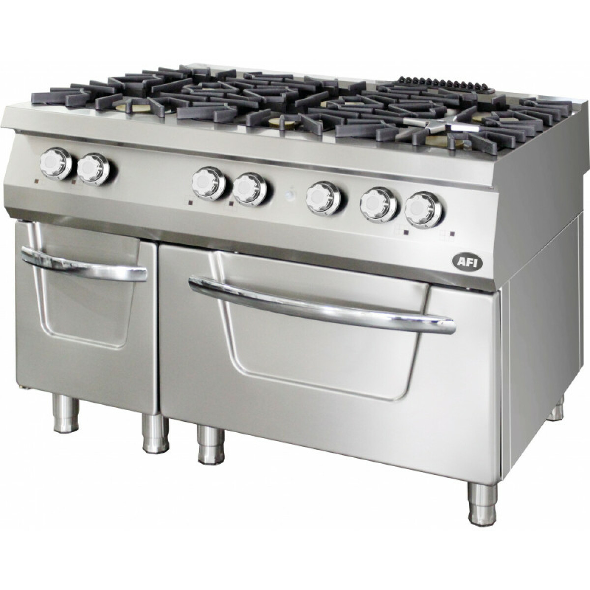 Fourneaux Gaz sur Four Électrique 6 kW – 6 Brûleurs (3×6 + 3×10) – Série 900 – AFI Collin Lucy