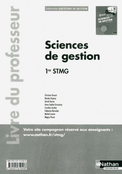 SCIENCES DE GESTION 1E STMG