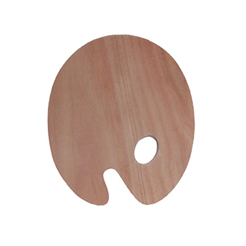Palette ovale en bois – 25x30cm