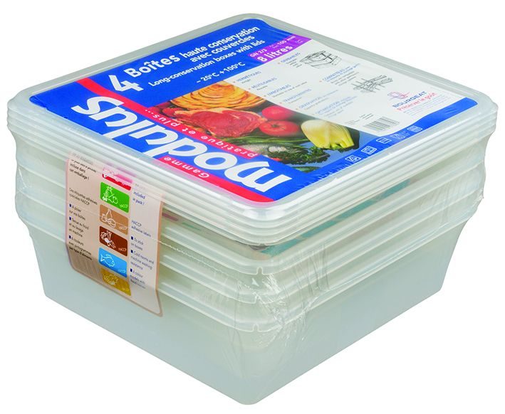 Boîte gastronorme Modulus GN 2/3 avec couvercle par 4