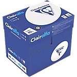 Papier Clairefontaine A4 80 g/m² Blanc Clairalfa – Carton de 5 ramettes – 500 feuilles