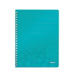 Cahier à spirale Leitz A4 WOW 80 Pages Polypropylène Bleu glacier