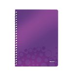 Cahier à spirale Leitz A4 WOW 80 Pages Polypropylène Violet