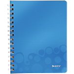 Cahier à double spirale Leitz A5 WOW 160 Pages Bleu
