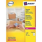 Étiquettes adresses recyclées 4 étiquettes par feuille Avery LR7169 99,1 (H) x 139 (l) mm Blanc – 400 / Paquet