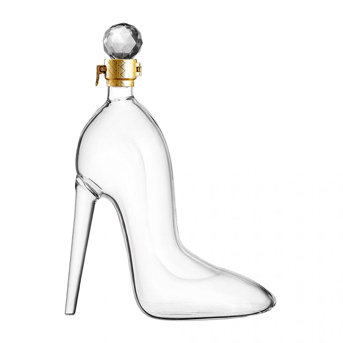 Whisky Décanteur-12 oz Cristal Moderne Decanter-Petite Liqueur Carafe-Booze Decanter pour Whisky, Bourbon, brandy, Liqueur, et Rhum