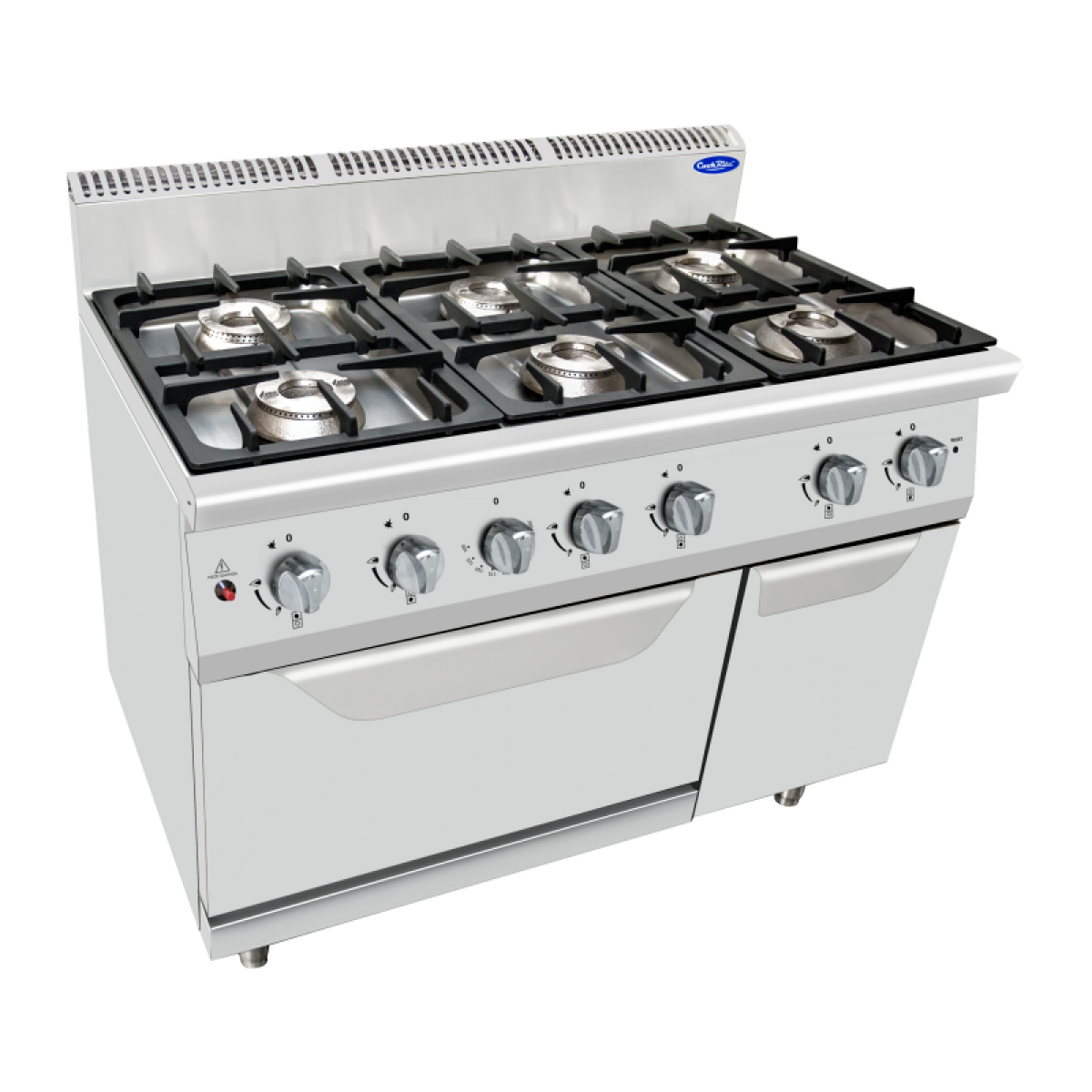 Fourneau à Gaz 6 Brûleurs – 42 kw sur Four Gaz 8 kw – Atosa