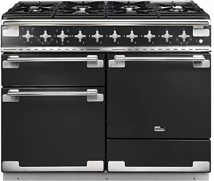 Piano de cuisson gaz Falcon ELISE 110 CHARBON Mat satiné NICKEL