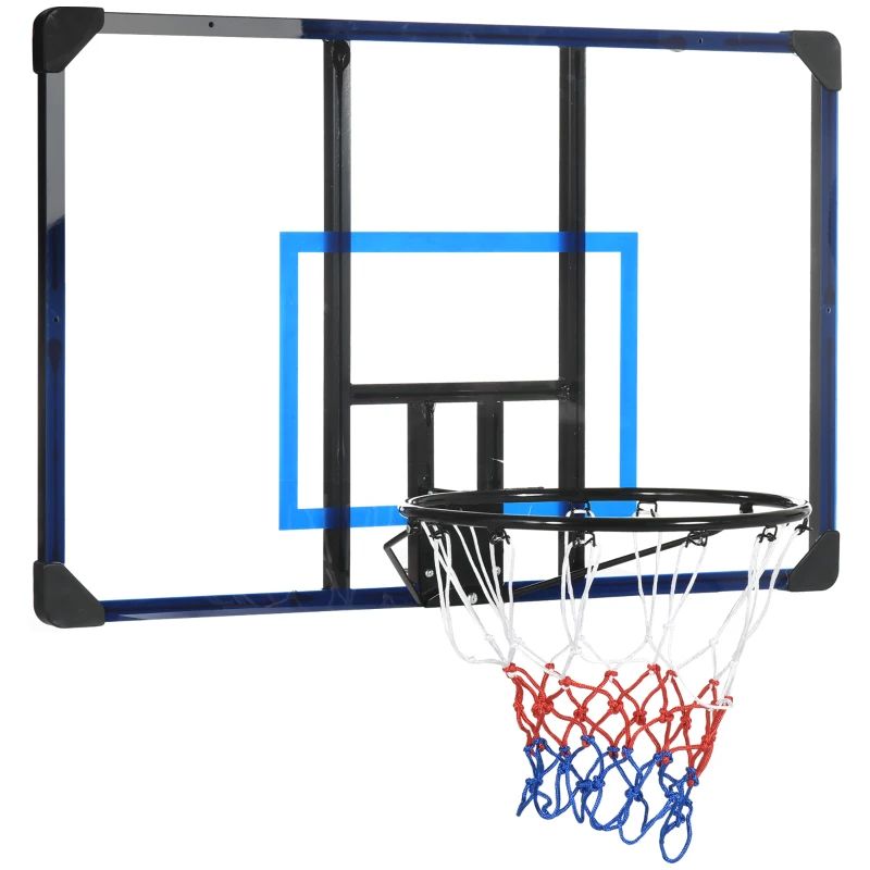 SPORTNOW Panier de basketball mural panier spécial dunk – 113L x 73H cm – filet toutes saisons pour l’intérieur et l’extérieur