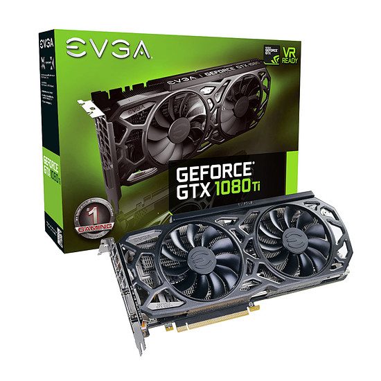 EVGA GeForce GTX 1080 Ti SC Black Edition ICX – 11 Go GeForce GTX 1080 Ti, 1556 MHz, PCI-Express 16x, 11 Go, 11 016 MHz