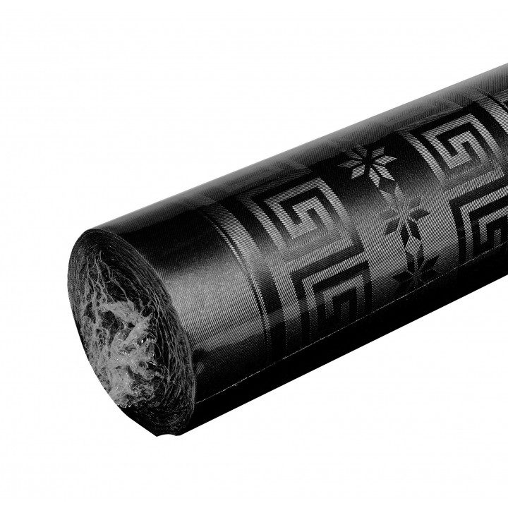Rouleau nappe papier damassé Noir
