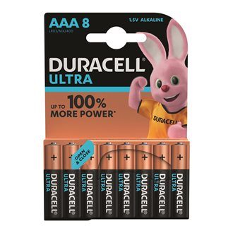 Pile Alcaline AAA – LR3 Duracell Ultra Power – Blister de 8