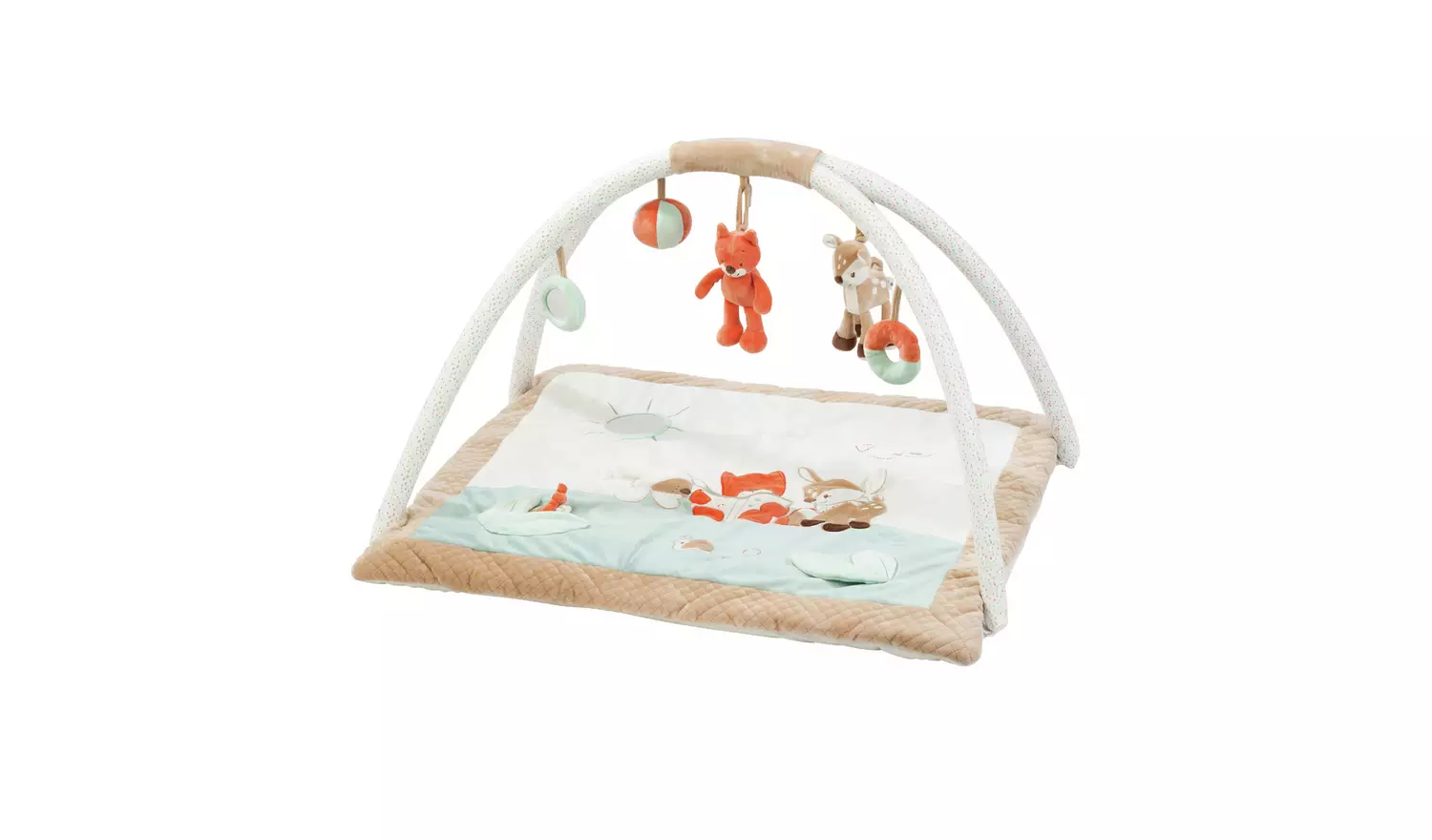 Nattou Fanny The Deer and Oscar the Fox Playmat