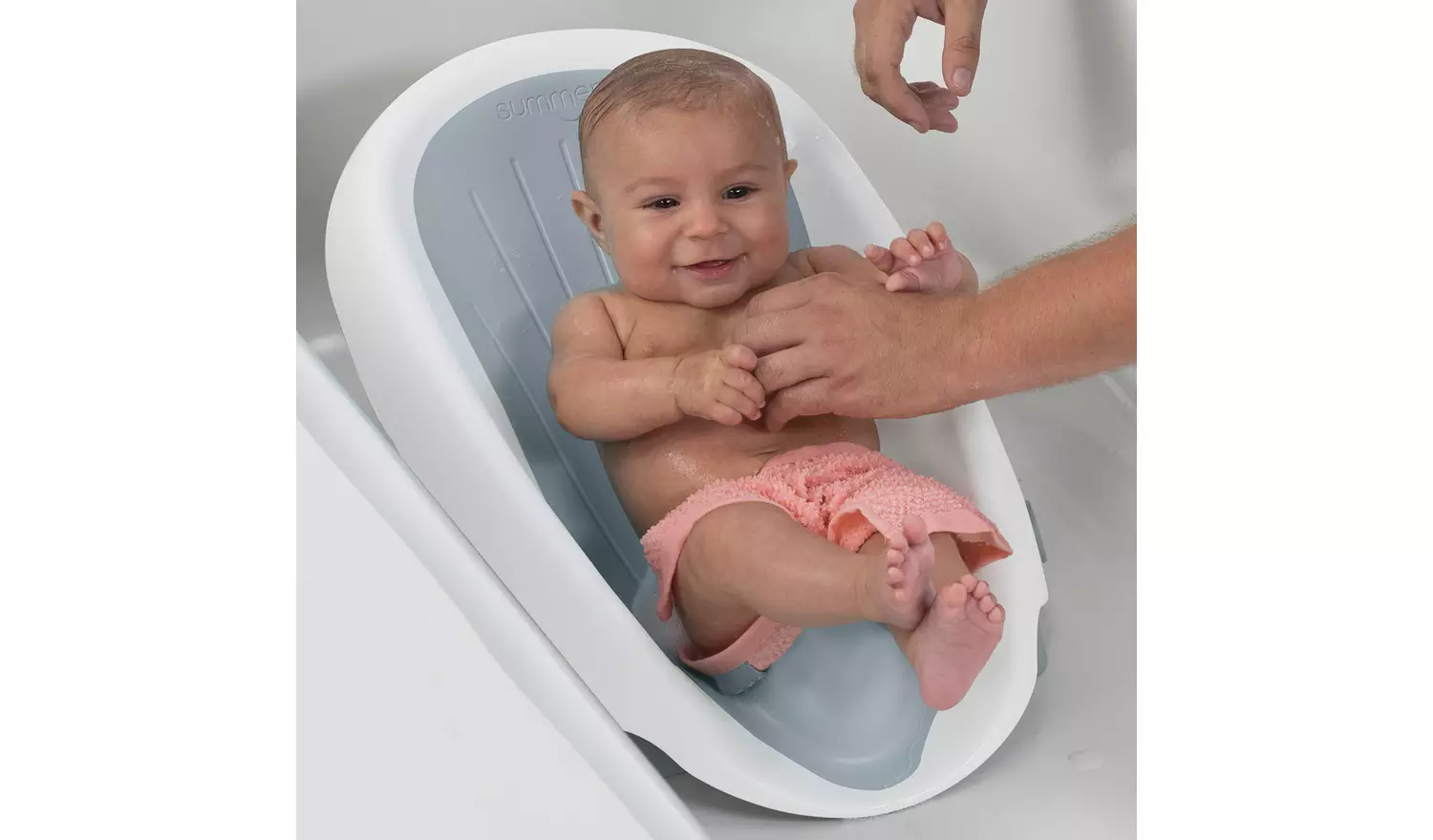 Summer Infant Comfort Recline Clean Rinse Baby Bather