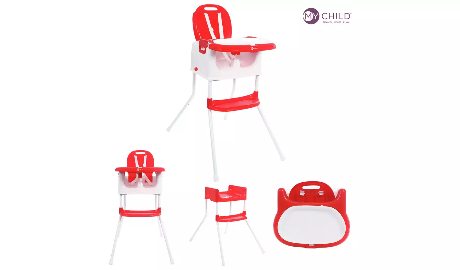 MyChild Graze 3 In 1 Multi Highchair – Red