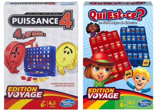 2 jeux Edition Voyage : Puissance 4 et Qui Est-ce