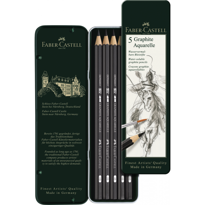 Set 5 Crayons Graphite Aquarelle – Faber-Castell