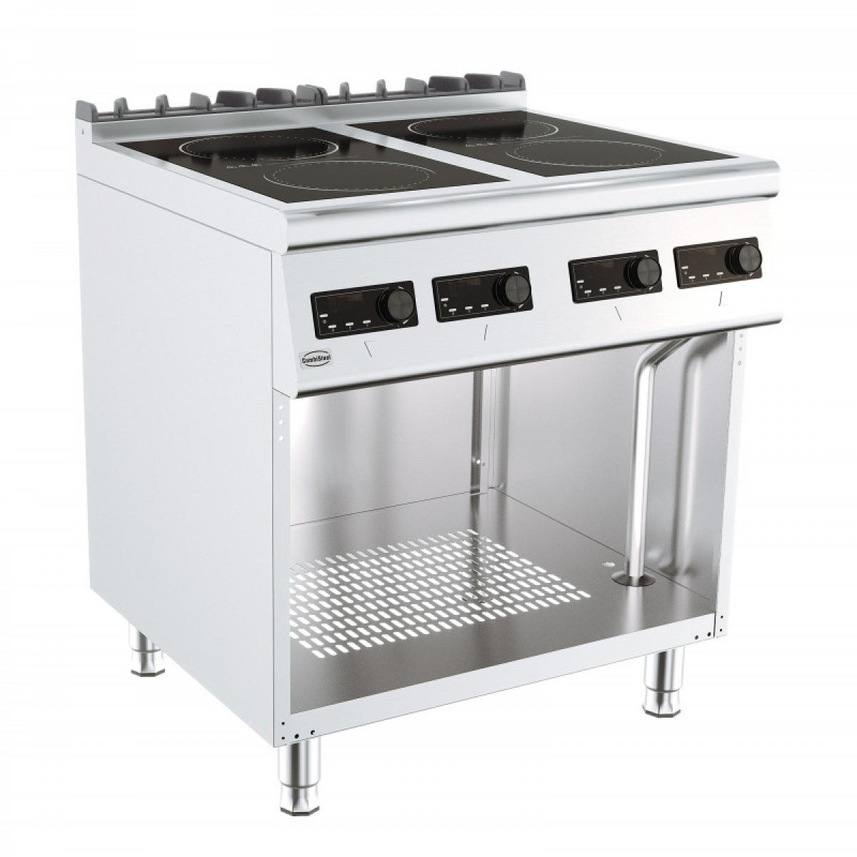 Fourneau sur Meuble Induction Gamme 700 – 4 Plaques – Combisteel –