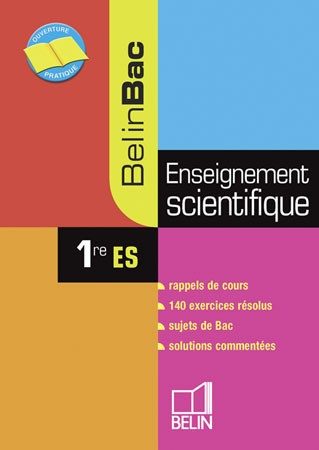 BELINBAC ENSEIGNEMENT SCIENT 1RE ES 2008
