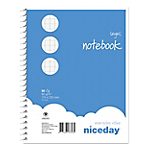 Cahier double spirale Niceday A5+ 60 g/m² Papier – 5 / Paquet