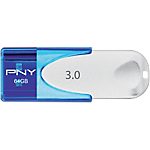 Clé USB PNY Attache 64 Go Blanc, bleu