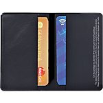 Étui protection pour cartes bancaires Exacompta Double 9,5 (H) x 12,5 (l) cm Noir