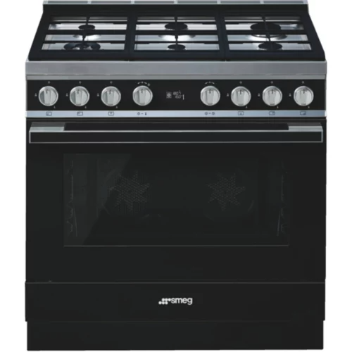 Piano de cuisson gaz Smeg CPF9GPBL