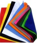 12 COUPES FEUTRINE NON ADHÉSIVE 1,3MM 24X30CM – COULEURS ASSORTIES