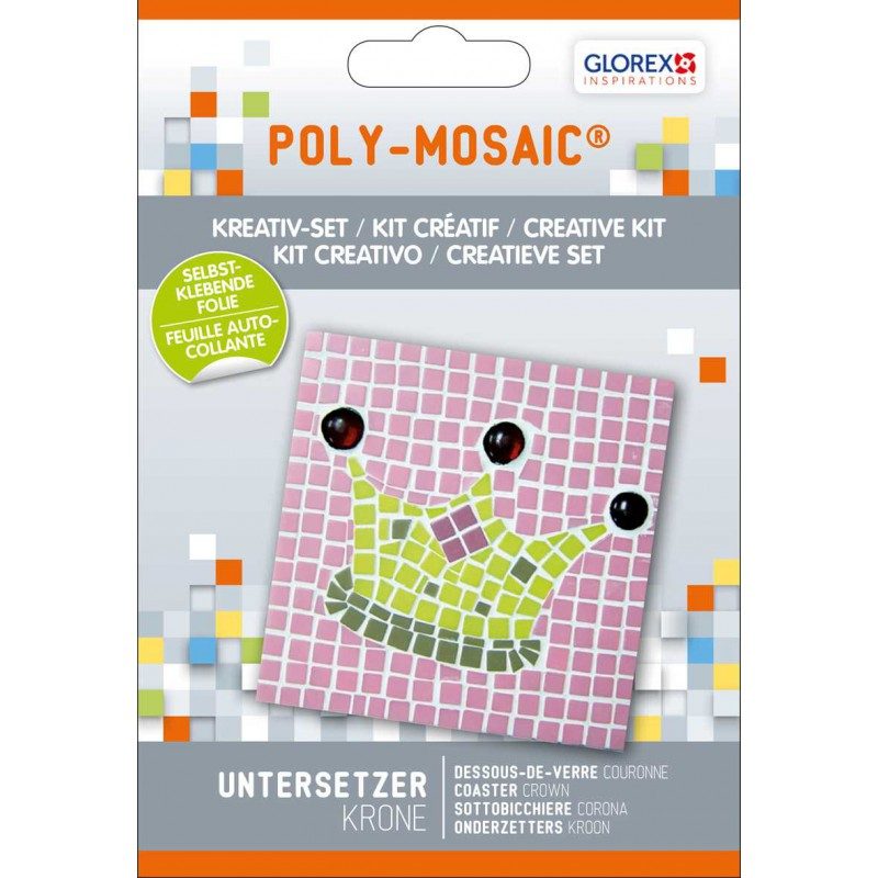 Kit Créatif Poly-Mosaic Dessous de verre coronne – Glorex