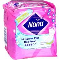 Serviettes hygiéniques Deo Fresh normal plus Nana