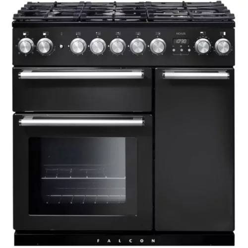 Piano de cuisson gaz Falcon NEXUS 90 CHARBON Mat satiné CHROME