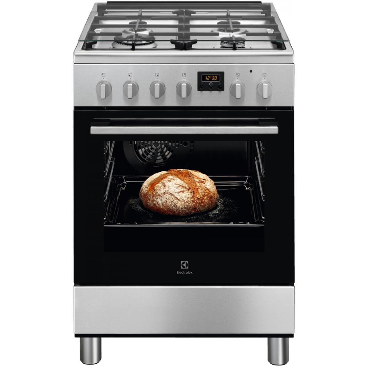 Cuisinière gaz 57l 4 feux inox – LKK644200X – ELECTROLUX