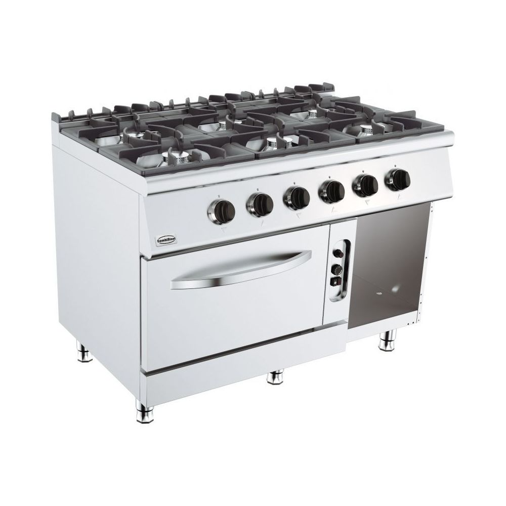 Fourneau sur Four De 4 ou 6 Feux Vifs – Série 700 – Combisteel – 1200×700 700