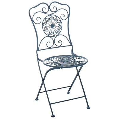 Chaise de jardin pliante en métal Mandala Aubry Gaspard