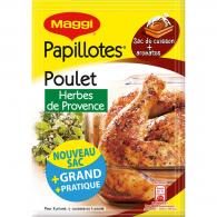 Papillotes poulet herbes de Provence Maggi