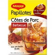 Papillotes côtes de porc barbecue Maggi