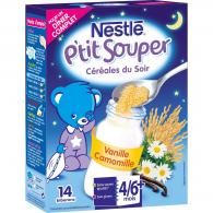 Céréales bébé 4/6 mois vanille/camomille Nestlé P’tit Souper