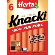 Saucisses 100% pur porc Knacki