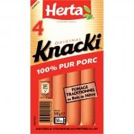 Saucisses 100% pur porc Knacki