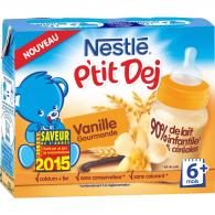 Lait et céréales bébé 6+ mois, vanille Nestlé
