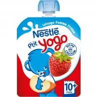 Dessert bébé 10+ mois, lait pomme fraise Nestlé