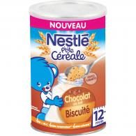 Céréales bébé 12+ mois, chocolat au lait biscuité Nestlé