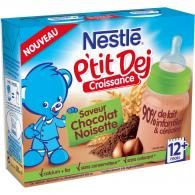 Lait et céréales bébé 12+ mois chocolat noisette Nestlé