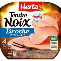 Jambon à la broche sel réduit Herta