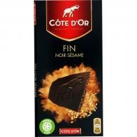 Chocolat fin noir sésame Côte d’Or