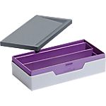 Boîte de rangement DURABLE VARICOLOR SMART OFFICE 6,2 (H) x 12,2 (l) x 23,5 (P) cm Gris, violet