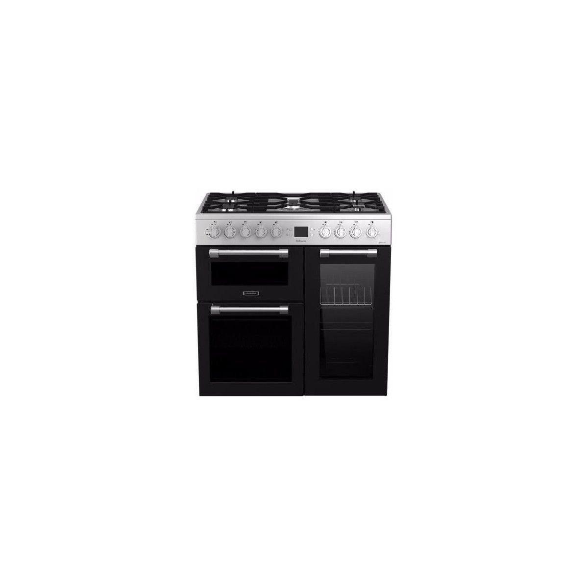 Leisure Ck90f320xg -piano De Cuisson Table Gaz-5 Foyers-5,5kwh-triple Cavite-2 Fours+1 Grill-60l+79l-a-inox